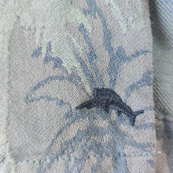 Tommy Bahama Palms 100% Silk Short Sleeve Camp Shirt sz L - Picture 5 of 9